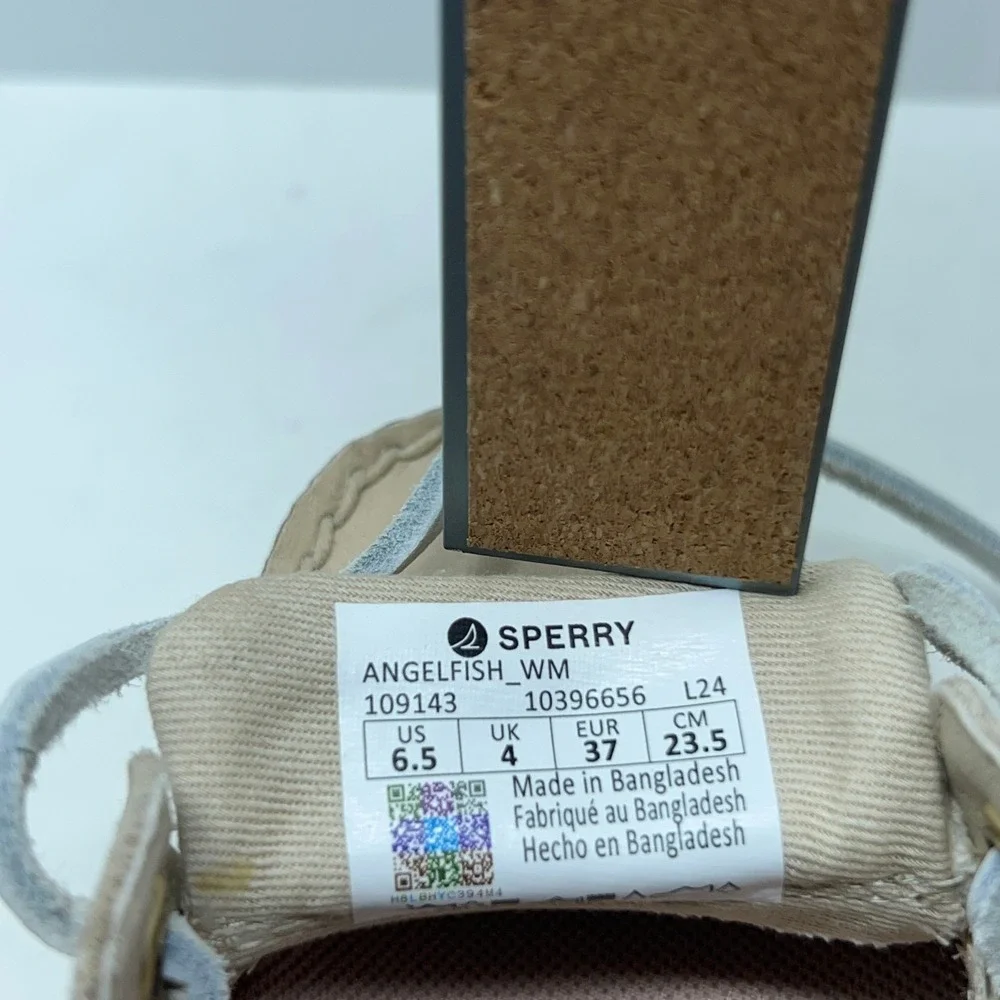 Sperry Womens 6.5 Tan Memory Foam Angelfish 1 Eye Top-Sider Boat Shoes NWOB